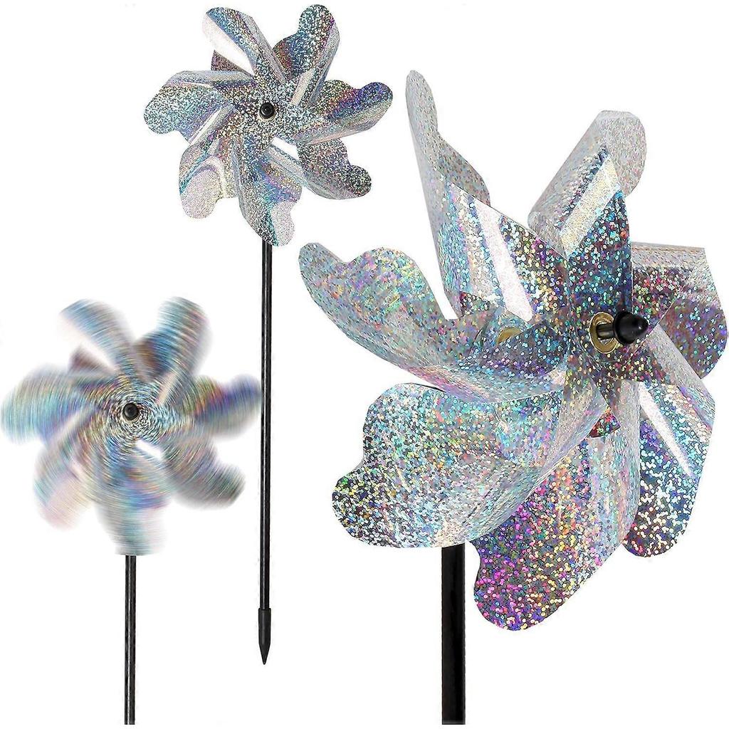 10pcs-Laser Reflective Bird Repellent Windmill