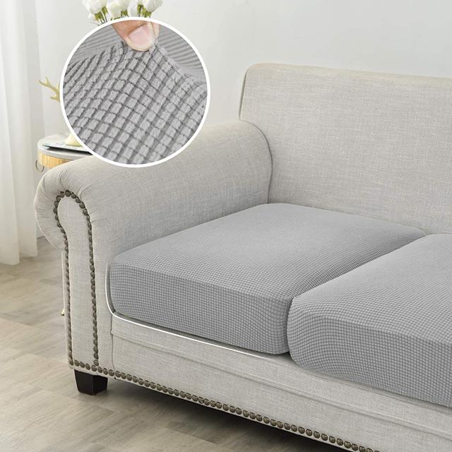 

Жаккардовый чехол для подушки на сиденье дивана, флисовый чехол для дивана, эластичный моющийся съемный L-образный чехол для углового дивана для домашнего декора Normal Size1(S)-1pc