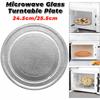Flat Bottom Microwave Glass Plate 24.5cm/25.5cm Microwave Replacement Plate  Small Microwaves