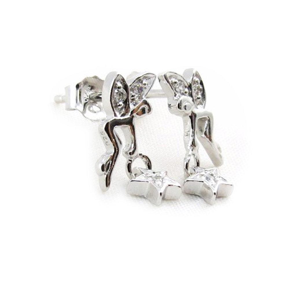 Les Trésors De Lily [J3863] - 'Fairy Dreams' weiße Silberohrringe