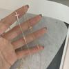 925 Sterling Silver Irregular Cross Neck Choker Chain Necklaces Women Luxury Jewelry Exquisite Aesthetic Charms Accessories
