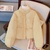 Autumn Winter New Fashion Long Sleeve Stand Collar Solid Parkas Women's Clothing Korean Warm All-match Simplicity Zipper Tops