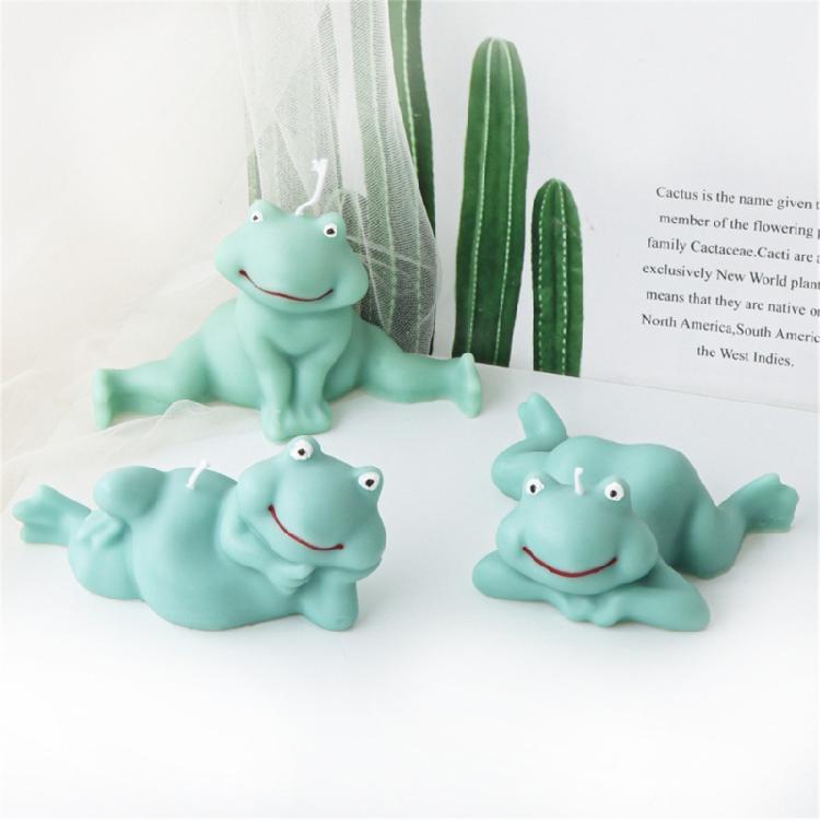 Use Friendly Candle Silicone Frogs Molds Easy Release Frogs Shaped Candle Silicone Molds for Handmade Candle and Soaps
