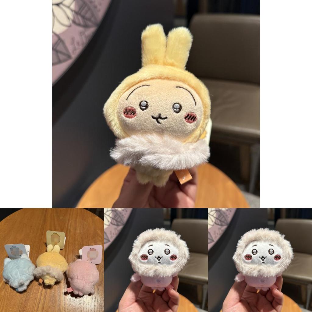 Giy Usaqi Winter Plush Doll With Faux Fur Collar For Kids Room Decor