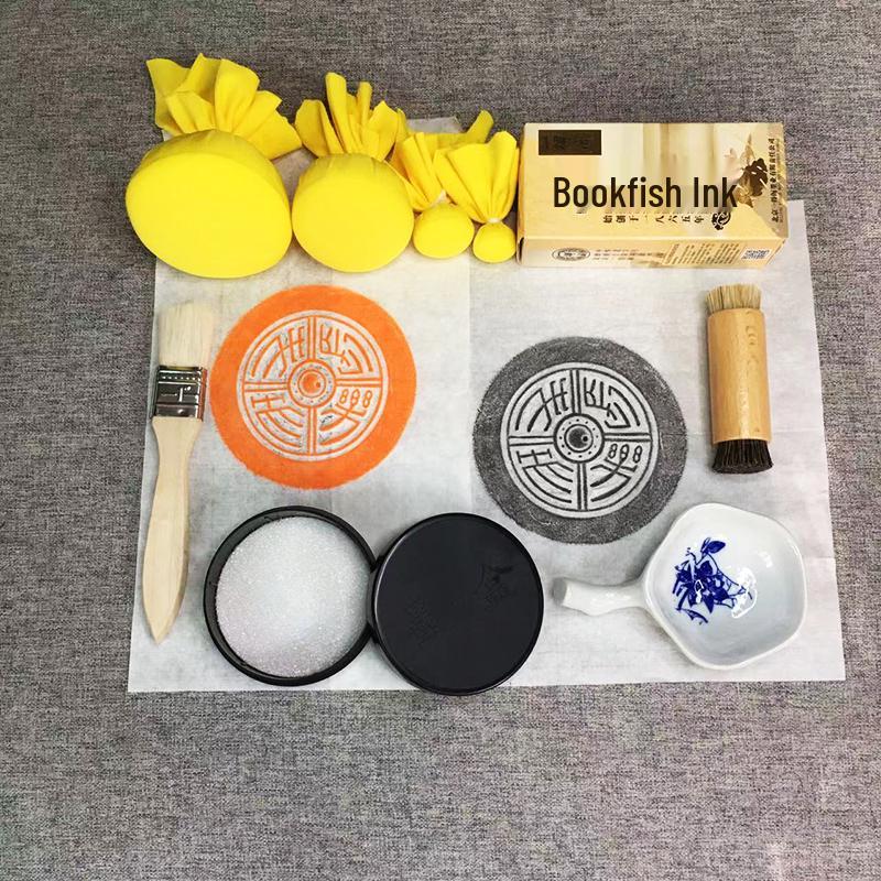 Handmade Intangible Cultural Heritage Tile Rubbing Activity Kit