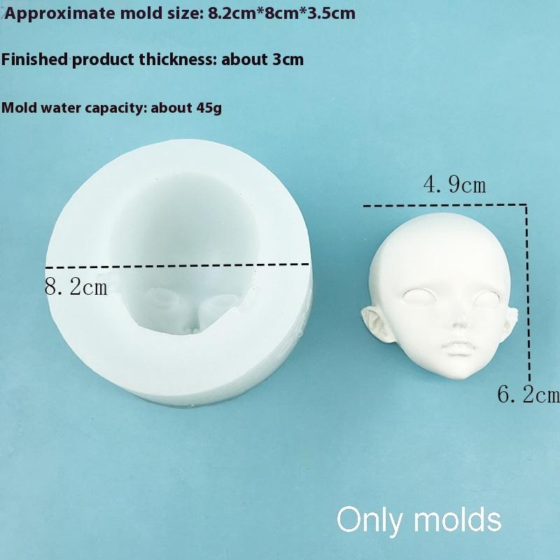 

1 шт. Голова из полимерной глины Sculpey Ручная работа Инструменты 3D Детское лицо Силиконовые формы Человеческое лицо Форма Сделай сам Кукла Модифицированные аксессуары Men