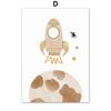 Rocket Sloth Dinosaur Rainbow Boho Sun Map Nursery Wall Art Children's Prints Posters For Kids Room Baby Decor Canvas Painting