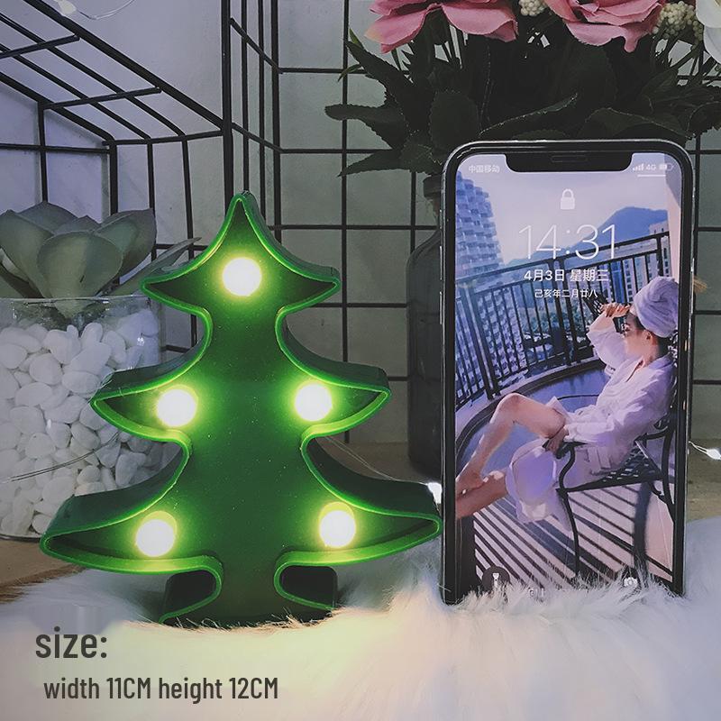 Korean Hot Selling LED Flamingo & Cactus Tabletop Night Light for Christmas Decoration