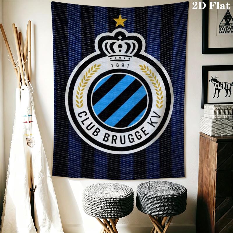 Club Brugge K V Wall Tapestry Aesthetic Wall Hanging Printed Fabric Blanket Decorative Tapestries for Bedroom Living Room Home Decor