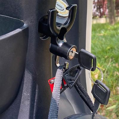 2 In 1 Motorcycle Helmet Lock Waterproof Security Bicycle Multi-Function Hook with Hook and Two Keys Handlebar Storage