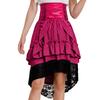 Costume Medievale Rinascimentale per Ragazze Vintage Vittoriano Gonna a Volant Stratificata Vita Alta Allacciatura Gotico Steampunk