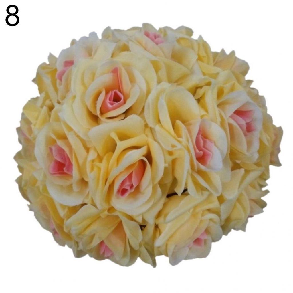 Wedding Flower Ball 8 Inch Rose Silk Hanging Decoration