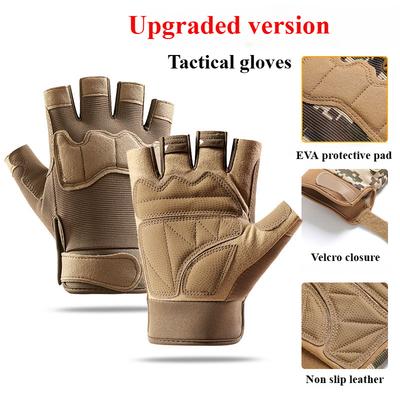 Taktische Handschuhe für Männer und Frauen, Halbfinger, Outdoor, Bergsteigen und Radfahren, verschleißfeste, atmungsaktive Reithandschuhe