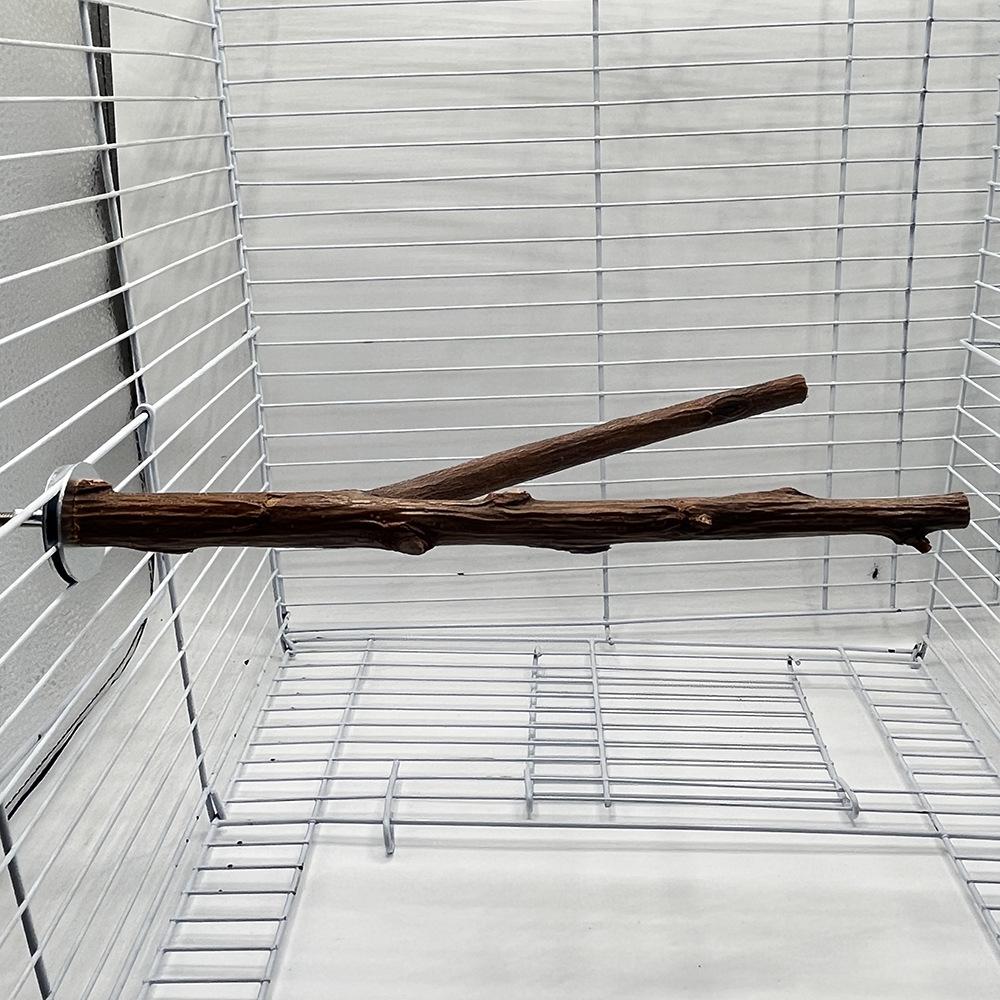 1PC Natural Grape Stick Chewable Bird Stand Paw Grinding Branches Toy Cage Accessories for Small Budgies Cockatiels Lovebirds