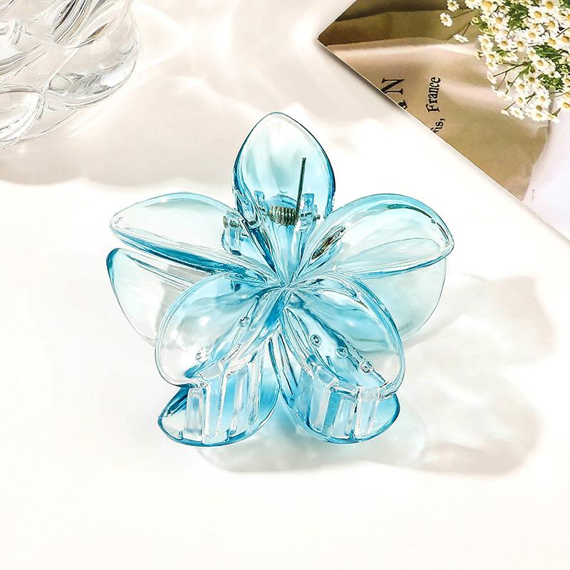 Flower Hair Claws Transparent Hairpin Sweet Ponytail Hair Accessories