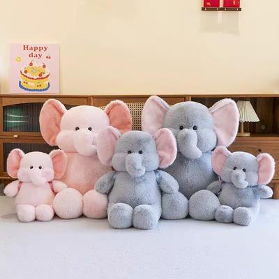 Cute Long-haired Backpack Elephant Plush Toy Doll Cartoon Little Elephant Pillow Children Sleep Comfort Exchange Doll