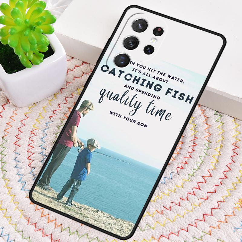 Fishing Quotes Angling Phone Case for Samsung Galaxy Note 10 Pro S26 Ultra S23 S24 FE S25 S21 S22 PLUS Shockproof Cove