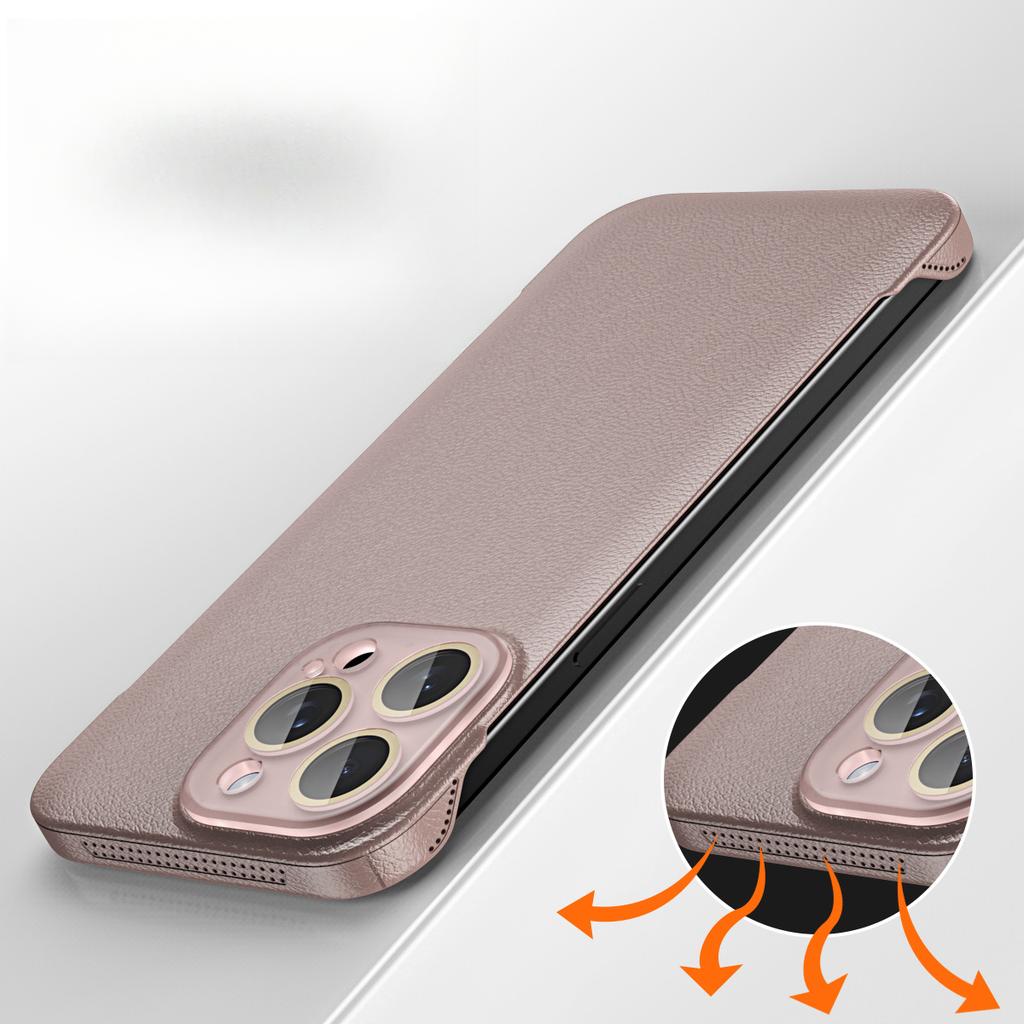 Suitable for The Bezel-less and Peel-textured IPhone Case of The IPhone 15, and The Ultra-thin Heat Dissipation of The IPhone 14promax