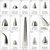 Clous à pointes Rivets Métal Argenté Rivets Décoratifs Punk, 10 Pièces Rivets Pointus à Visser Boucles Bouton Gothique pour Artisanat DIY