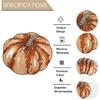 OWENIE Fall Placemats Set of 4, Autumn Printed Pumpkin Textured Fabric Place Mats for Kitchen Dining Table,Thanksgiving Harvest Halloween Holiday