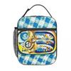 Open Sardine Can With Fish Print Insulated Lunch Bag for Kids School Cooler Thermal Food Box Tote Portable Lunch Boxes Container