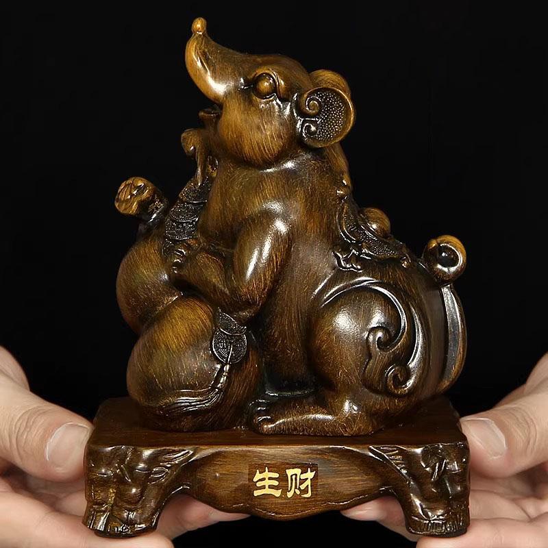 Chinese Zodiac Snake Horse Statue Set - Trio & Hexa Harmony Animal Figurines, Resin Craft for Home Office Feng Shui Decor Gift