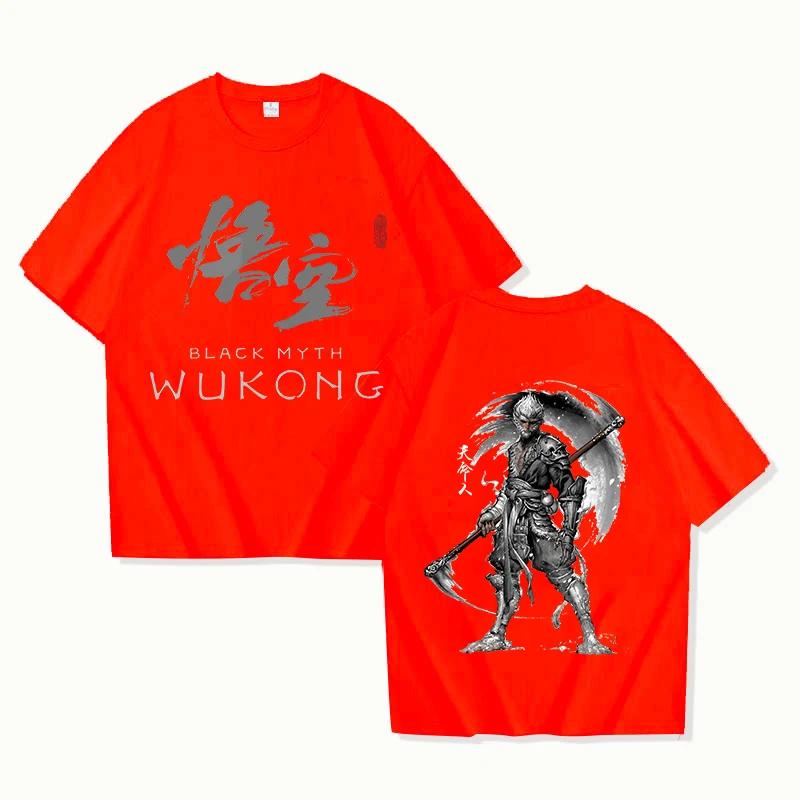 New Hot Game Black Myth: Wukong Print T Shirt Women Men Short Sleeve Tops Tees Summer Fashion Loose Casual T-shirt