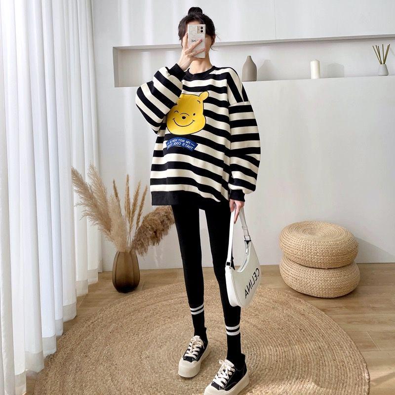 Winnie the Pooh Maternity Sweatshirt: Loose Fit for Spring & Fall