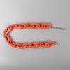 Punk Neonfarbe Acryl Dicke Kette Halskette für Frauen Hip Hop Große Gliederkette Orange Blau Rosa Grün Halskette Damenschmuck