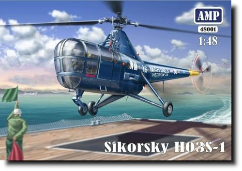 

AMP 1/48 Scale American Sikorsky HO3S-1 Helicopter Plastic Model Kit AVP48001