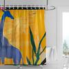 Elegant Egret Shower Curtain-simple Bird Silhouette Decoration, Waterproof Nature Inspired Bathroom Decoration,