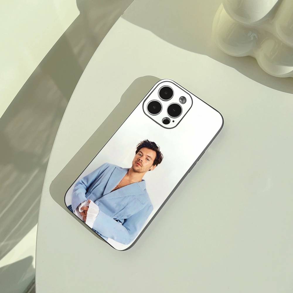 H-Harry Music Styles Phone Case For iPhone 17,16,15,14,13,12,11 Pro Max,16/15/14Plus,XS Soft Black Cover