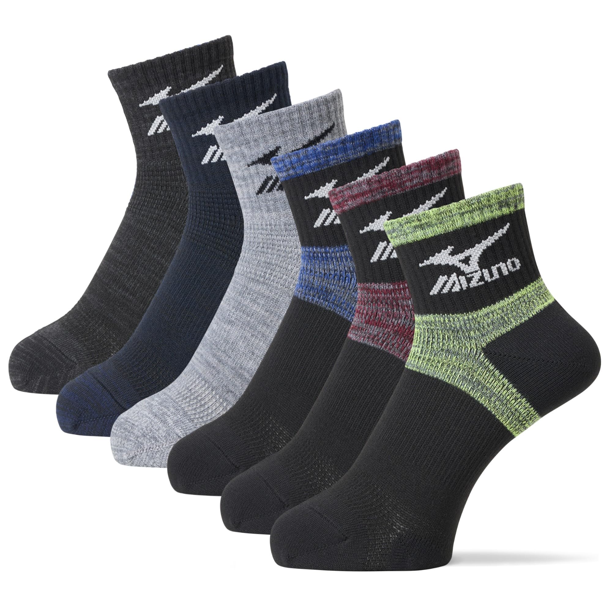 

Mizuno WORK Safety Socks for Strong Supportive Sports 681452 Men, 3-Pair/6-Pair Set, Fit, Durable, Quick-Drying, Design, Socks,