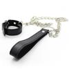 Male Adjustable Cock Ring with Dog Chain Traction Comfortable Durable BDSM Adult Toy for Men
