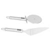 Pizza Cutter 2PCS Stainless Steel Blade Polishing Process Ergonomic Handle Shovel Rolling Cut Pizza