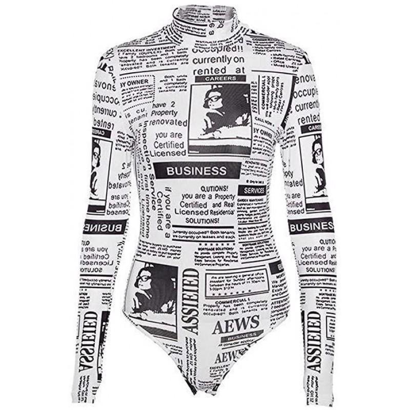 Womens Fashion Zebra Print Jumpsuit Long Sleeve High Stretch Milk Silk Bodysuit 2025