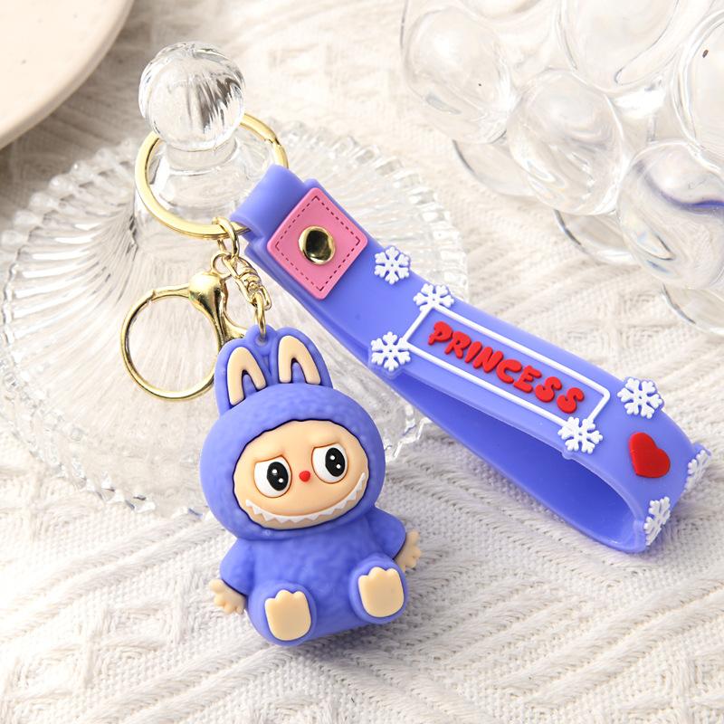 PVC Soft Rubber Bag, Car Grab Doll, Small Gift, Sitting Key Chain.