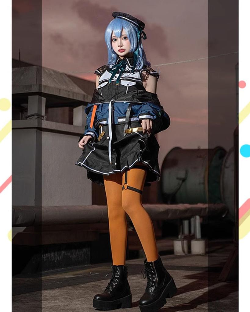 [Milky Time] Hololive Suisei Hoshimachi Cosplay VTuber Halloween New Costume (M)