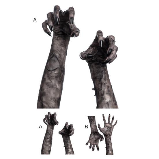 Wall Sticker High Toughness Waterproof PVC Ghost Hand Shaped Wall Decal for Home