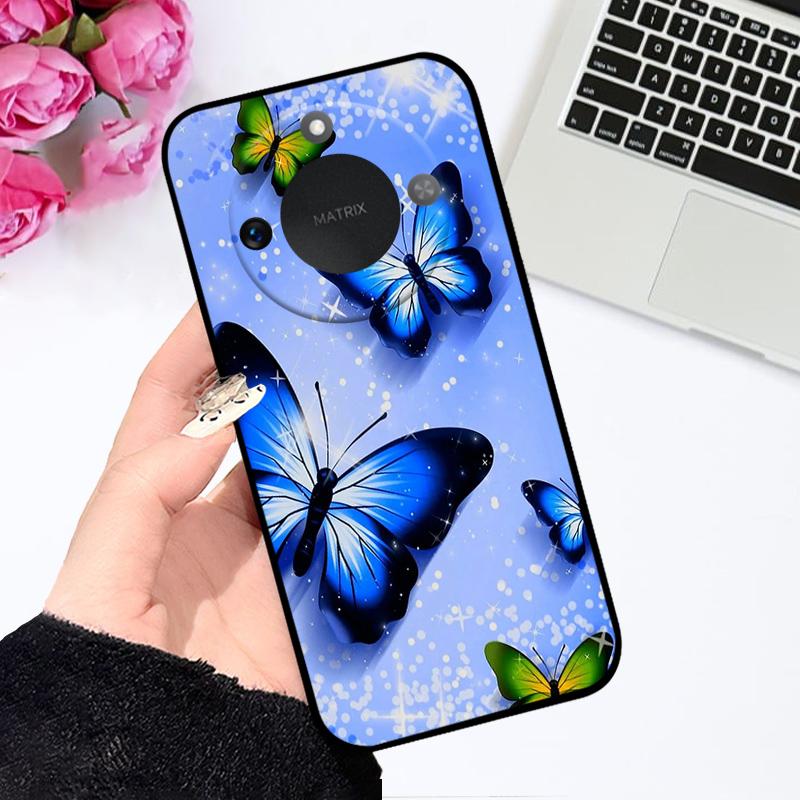 Case For Honor X9c Smart 5G Soft Silicone TPU Phone Cover For Huawei Honor X60 Protective Fundas Bumper Cartoon Color Painted