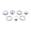 Personality Width Male Spades A Hip-hop Irregular Ring Men Finger Ring Korean Style Ring Punk Style