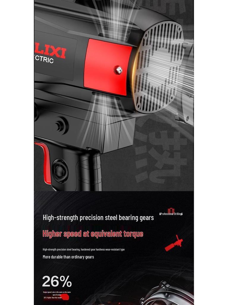 DELIXI Handheld High-Power Core Drill for Air Conditioner and Range Hood Wall Openings, Lightweight Modified Drill.