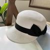 Cloche Hat Handmade Straw Hat Elegant Sun Hat Surprise Gift for Girlfriend for Vacations French Style