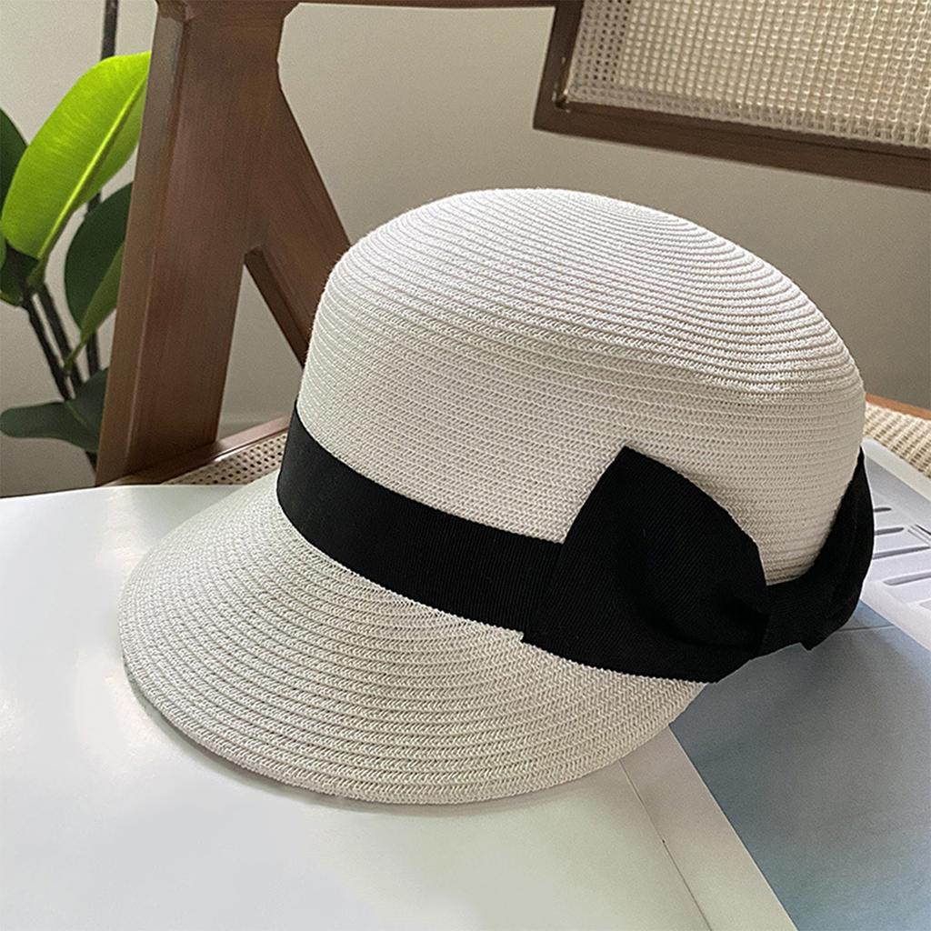 Cloche Hat Handmade Straw Hat Elegant Sun Hat Surprise Gift for Girlfriend for Vacations French Style