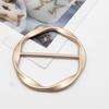 Fashion Metal Round Circle Clip Buckle Clothing Ring Wrap Holder Silk Scarf Ring Clip T-shirt Tie Clip Female Ornament