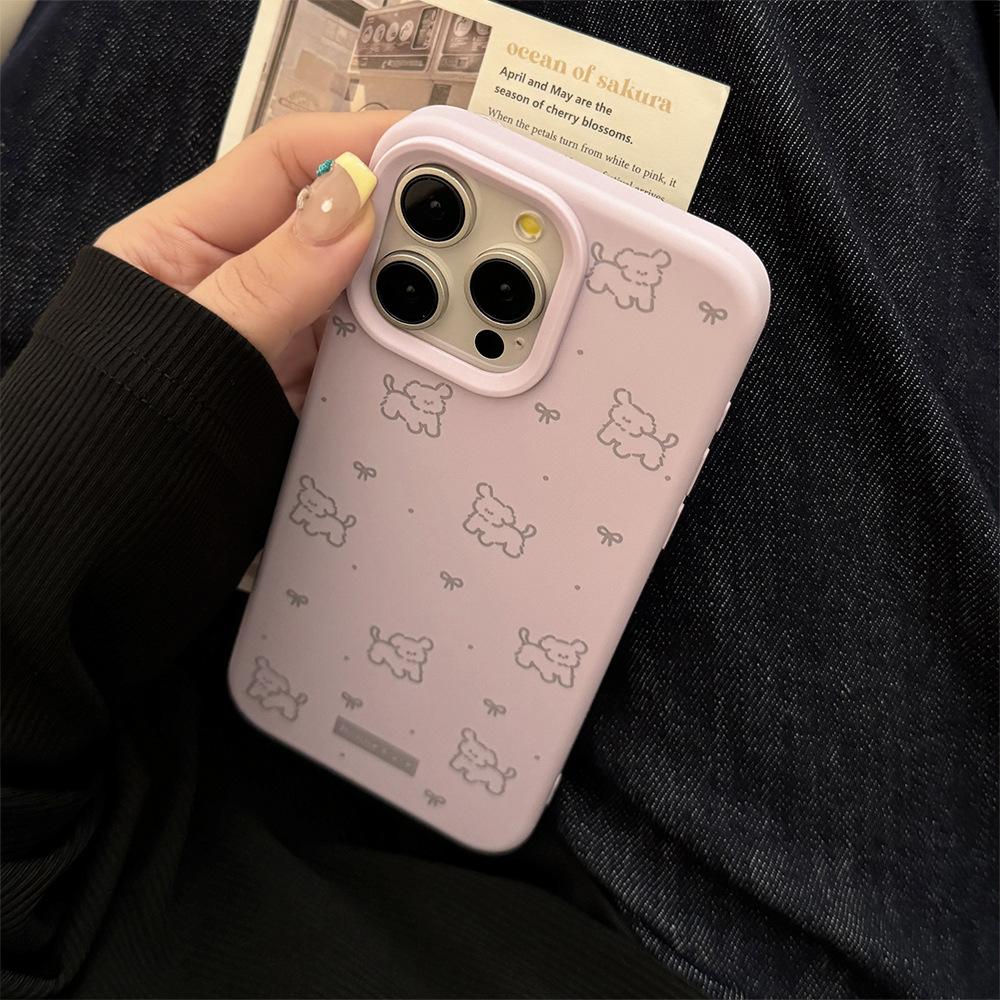 Full-printed Puppy Iphone16 Apple 17 Phone Case 14 Cute Ins Style 13 Applicable 15pro Max Soft