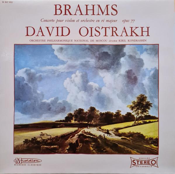 

LP Record JOHANNES BRAHMS DAVID OISTRACH A Concerto Pour Violon Et Orchestre E 30RC853 Musidisc Germany Classical Used