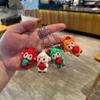 Cute Cartoon Sheep Pvc Keychains With Lovely Outfits Sturdy Metal Ring For Nice Bag Decor Gift For Kids And Friends