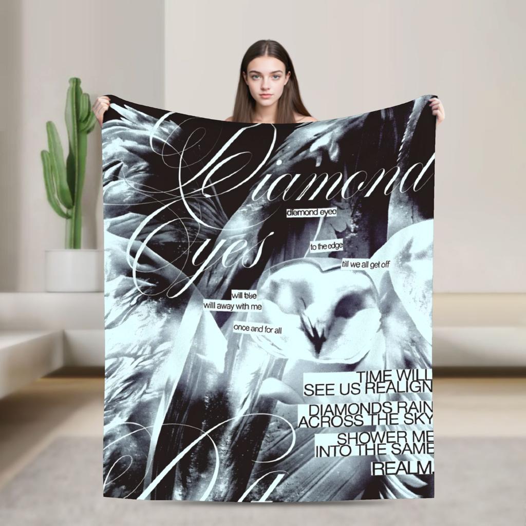 Deftones Metal Band Warm Soft Blanket  Picnic Plush Throw Blanket Pattern Couch Chair Flannel Bedspread Sofa Bed Cover