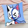 Boykisser Silly Cat Cute Pillow Case Pillowcase Anti-dustmite Pillow Invisible zipper silky short plush Sofa cushion cover